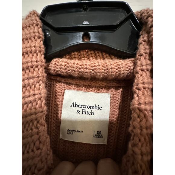 Abercrombie & Fitch Avery Camel Brown Tan Turtleneck Cropped Sweater Size XS - Picture 4 of 7